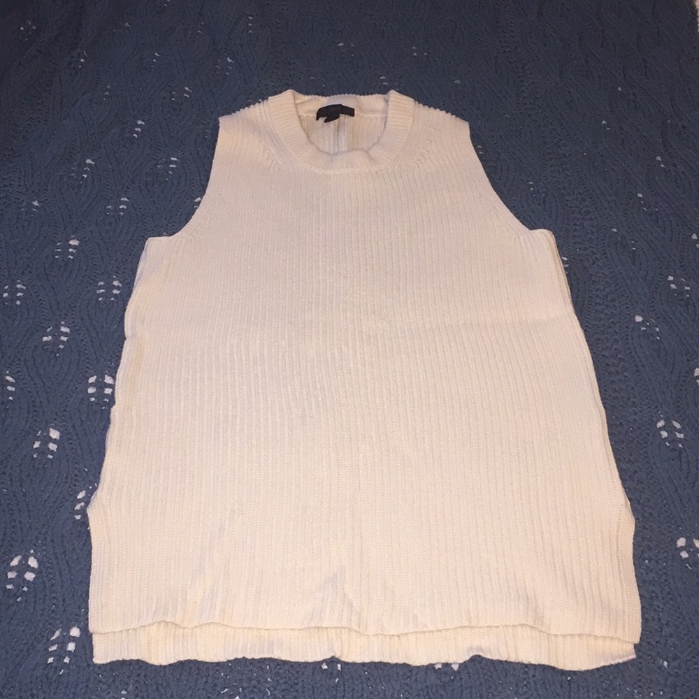 J. Crew Sleeveless Sweater Tunic Top size small